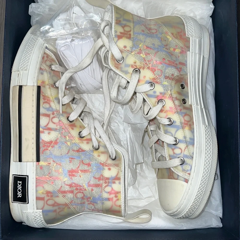 Mens Dior High Top Sneakers - Picture 1 of 9